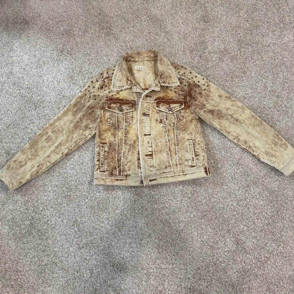 POL Studded Distressed Corduroy Jacket – Size Small - Picture 3 of 16